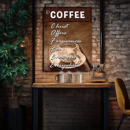 Our C.O.F.F.E.E Faith Sign IX