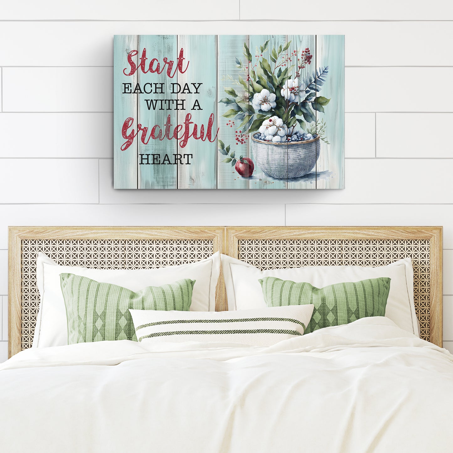 Start Each Day With A Grateful Heart Faith Sign II