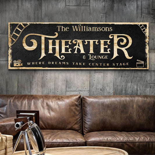 Theater Sign VI  - Image by Tailored Canvases