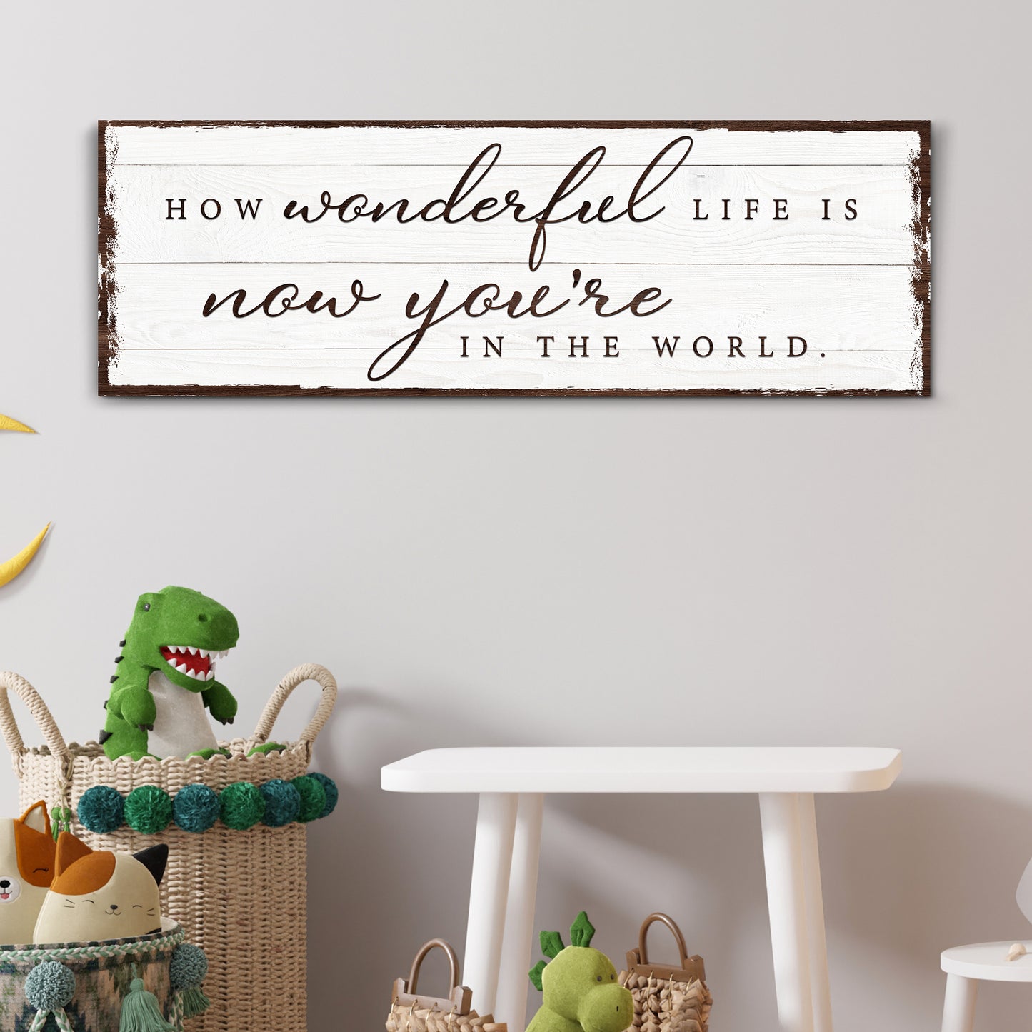 How Wonderful Life Is Now You're In The World Sign IV