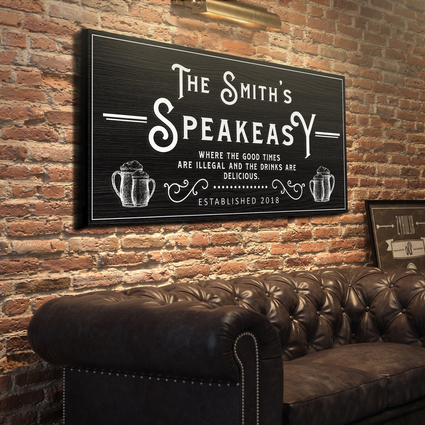 Speakeasy Sign - Imaged by Tailored Canvases