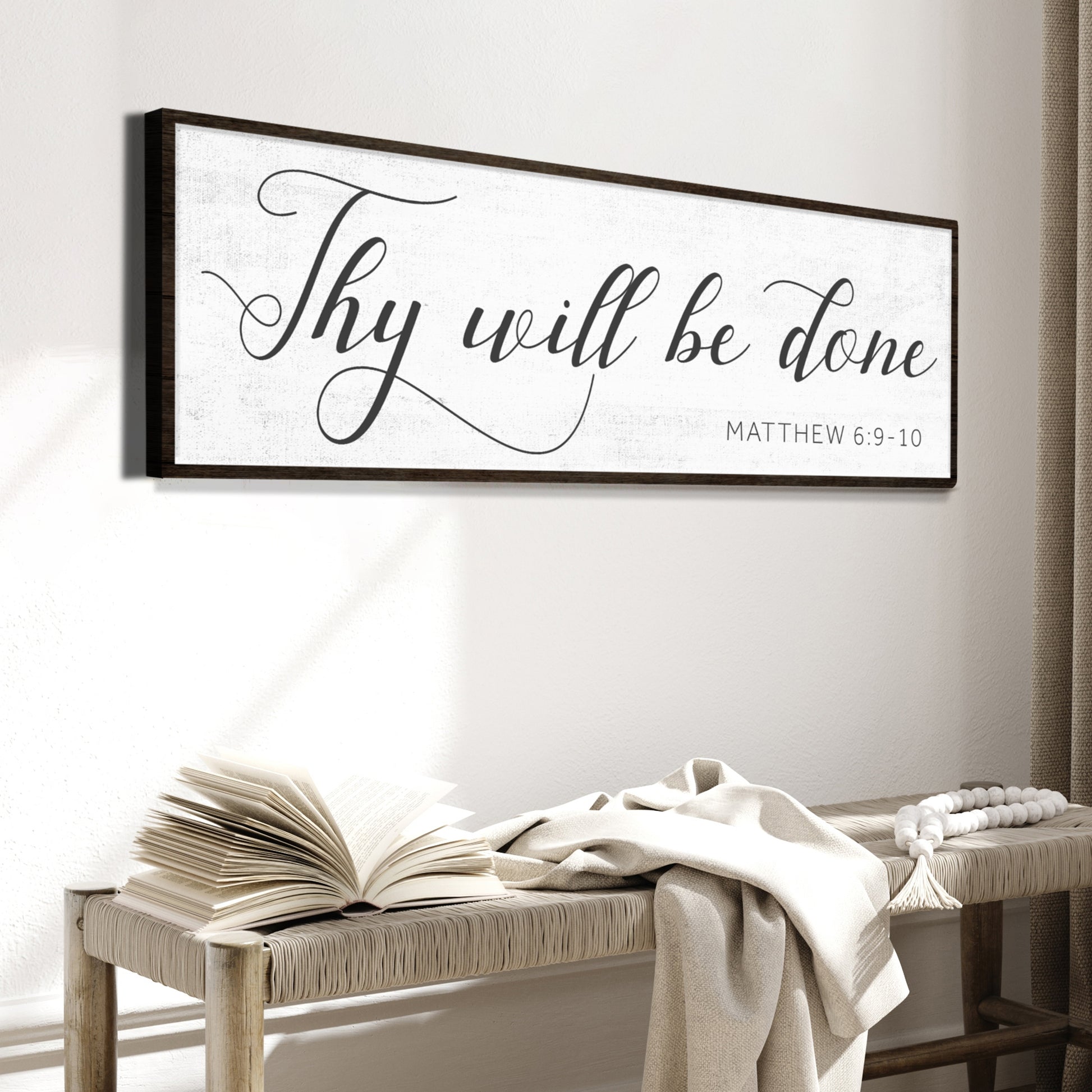 Thy Will Be Done Faith Sign IV - Image by Tailored Canvases