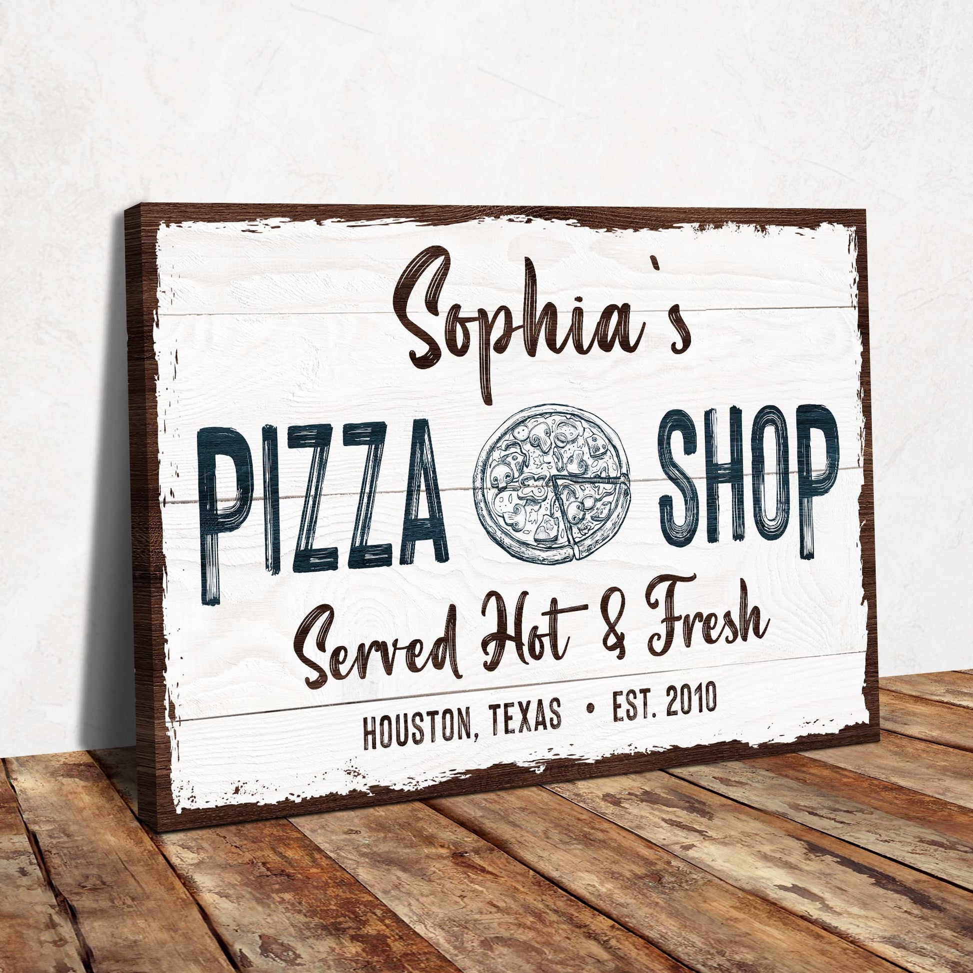 Pizza Sign IV - Imaged by Tailored Canvases