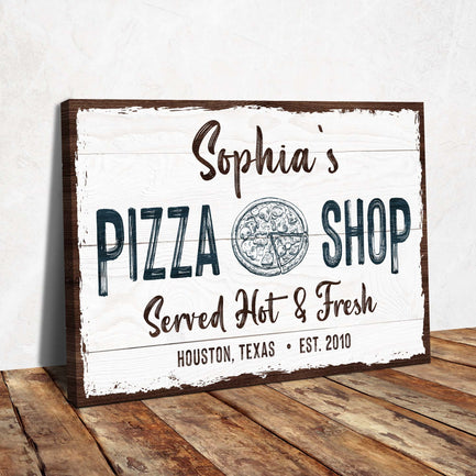 Pizza Sign IV - Imaged by Tailored Canvases