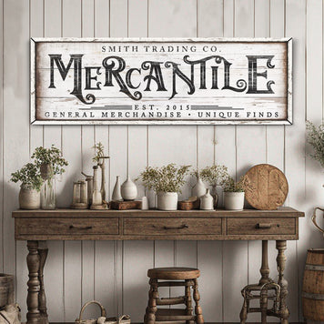 Personalized Mercantile Sign