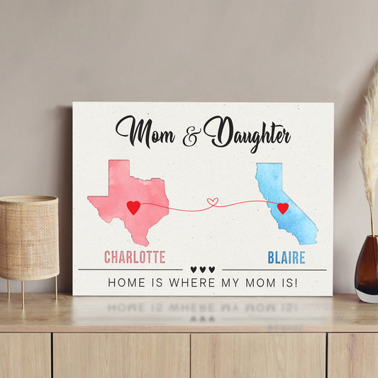 Mother's Day Sign Home Is Where My Heart Is