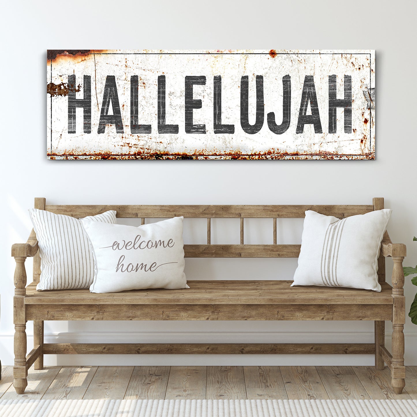 Rustic Hallelujah Faith Sign III