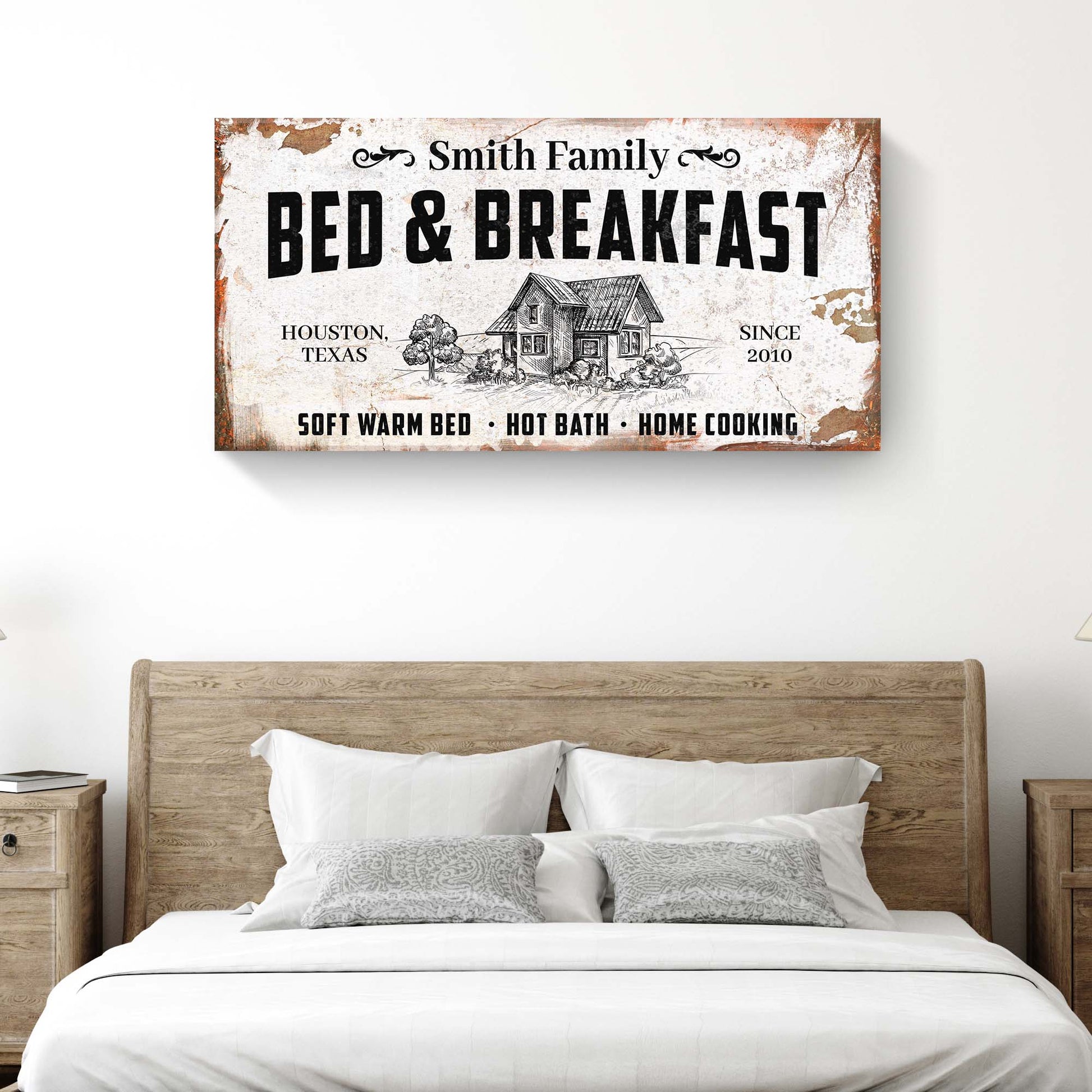 Bed and Breakfast Sign Style 2 - Image by Tailored Canvases