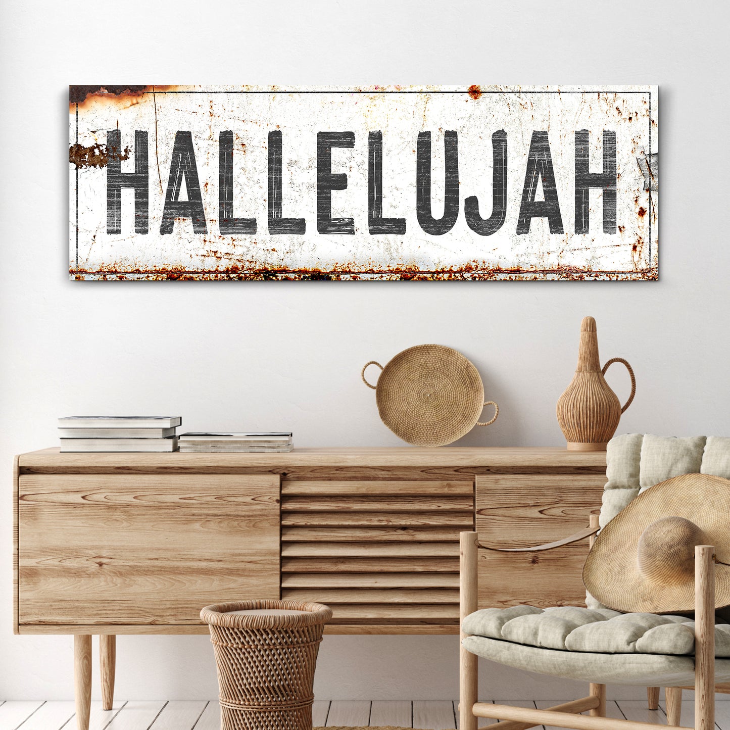 Rustic Hallelujah Faith Sign III