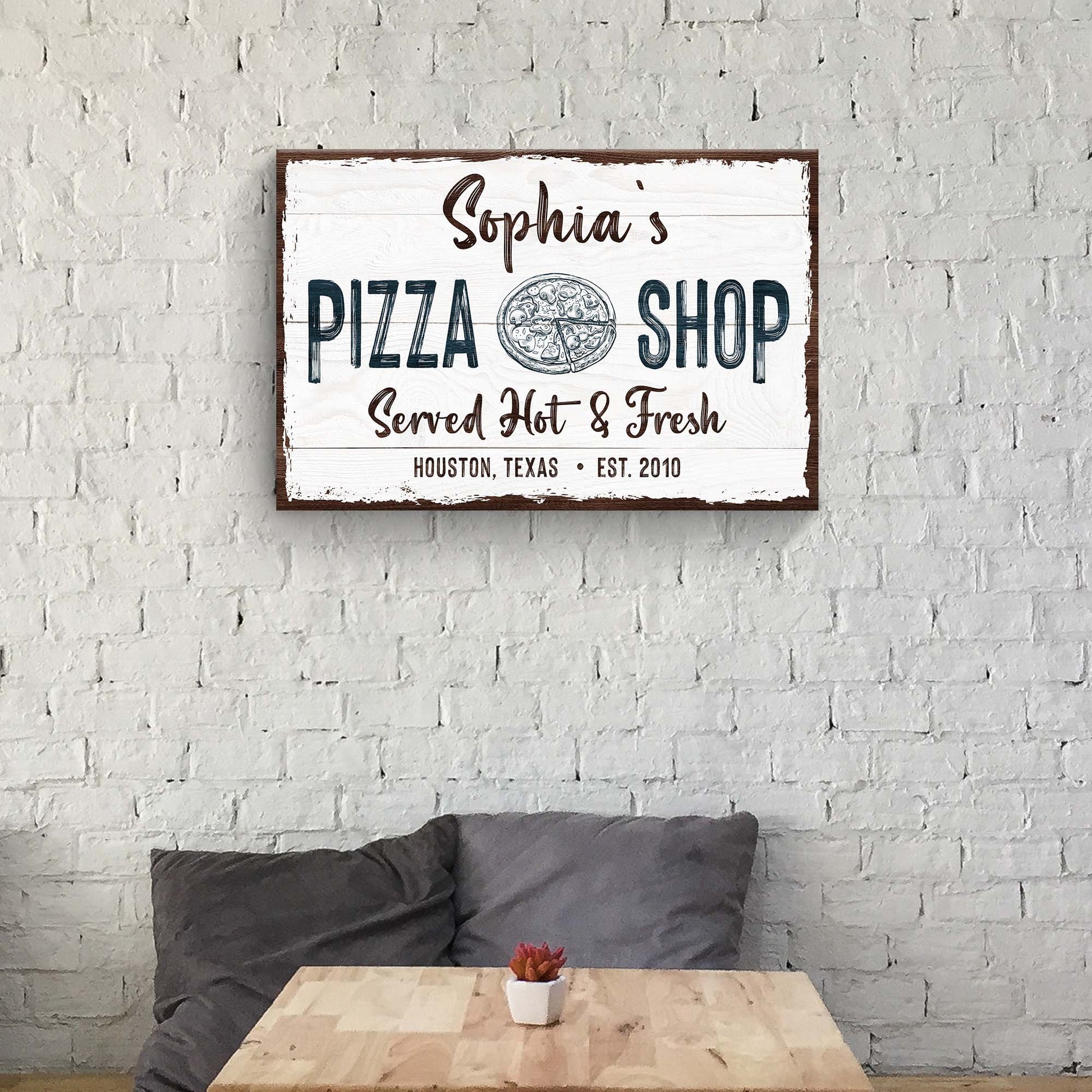 Pizza Sign IV Style 1 - Imaged by Tailored Canvases