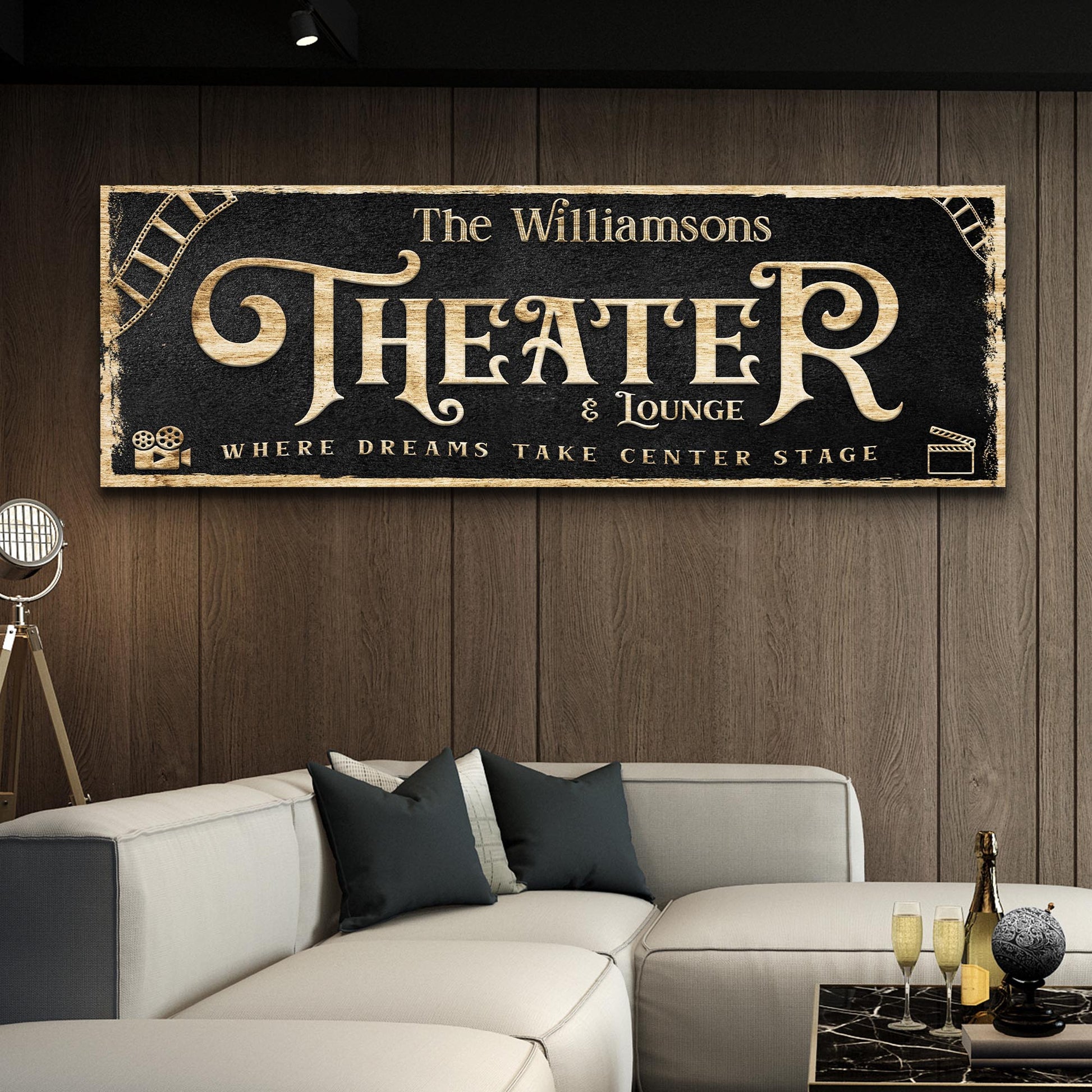 Theater Sign VI  - Image by Tailored Canvases