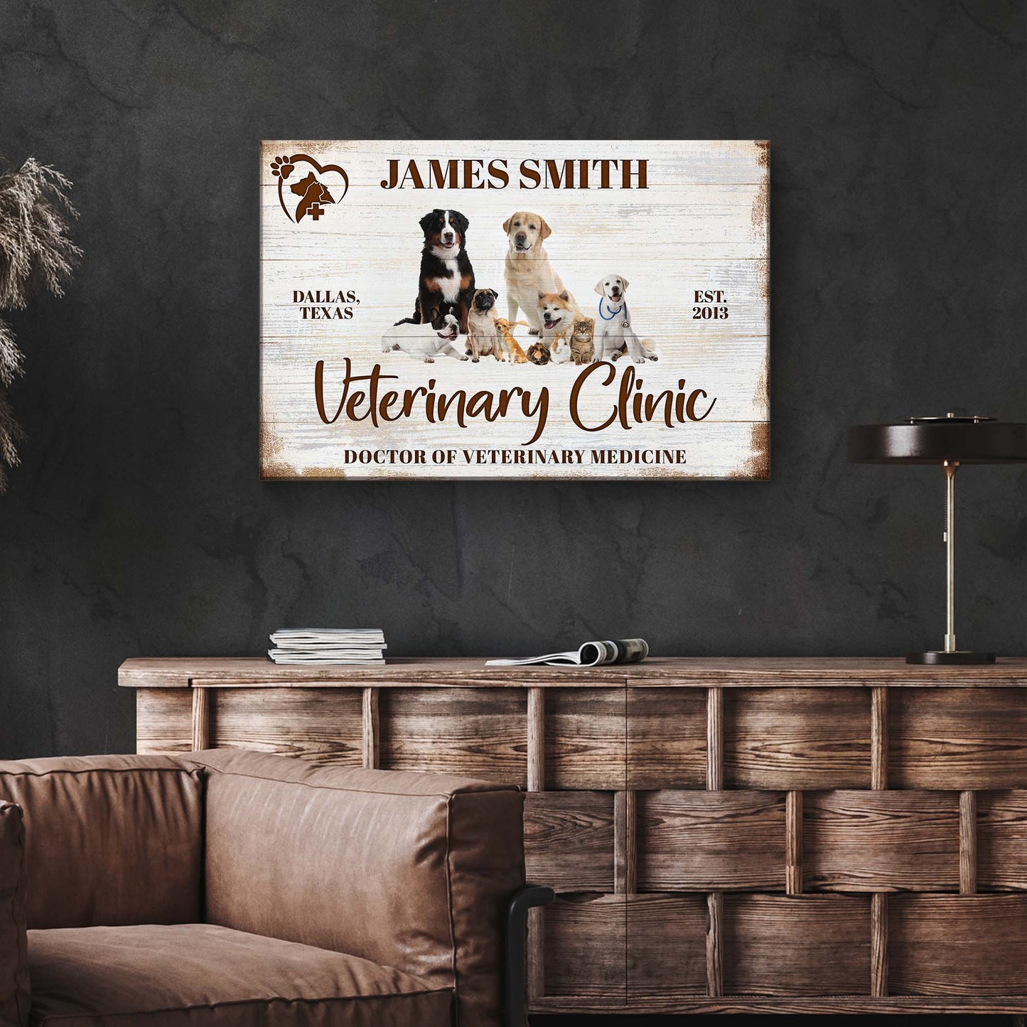 Veterinary Sign V Style 1 - Image by Tailored Canvases