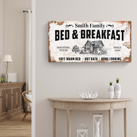 Bed and Breakfast Sign - Image by Tailored Canvases
