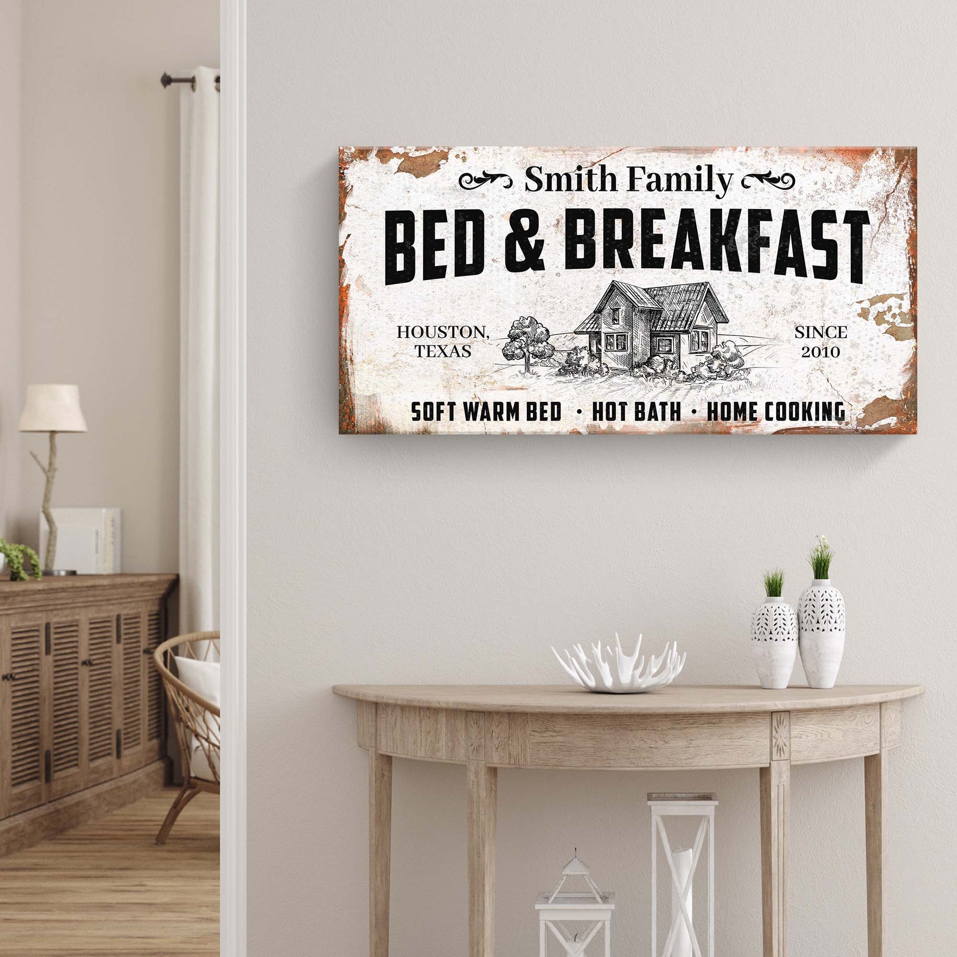 Bed and Breakfast Sign Style 1 - Image by Tailored Canvases