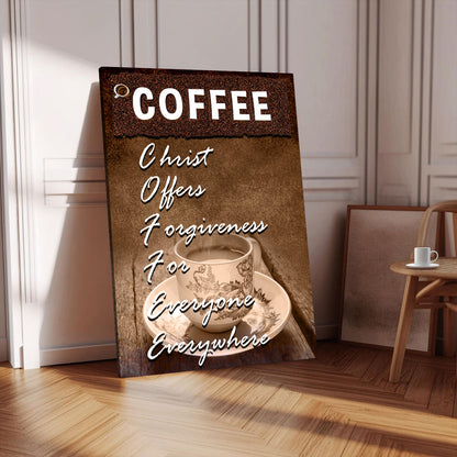 Our C.O.F.F.E.E Faith Sign IX