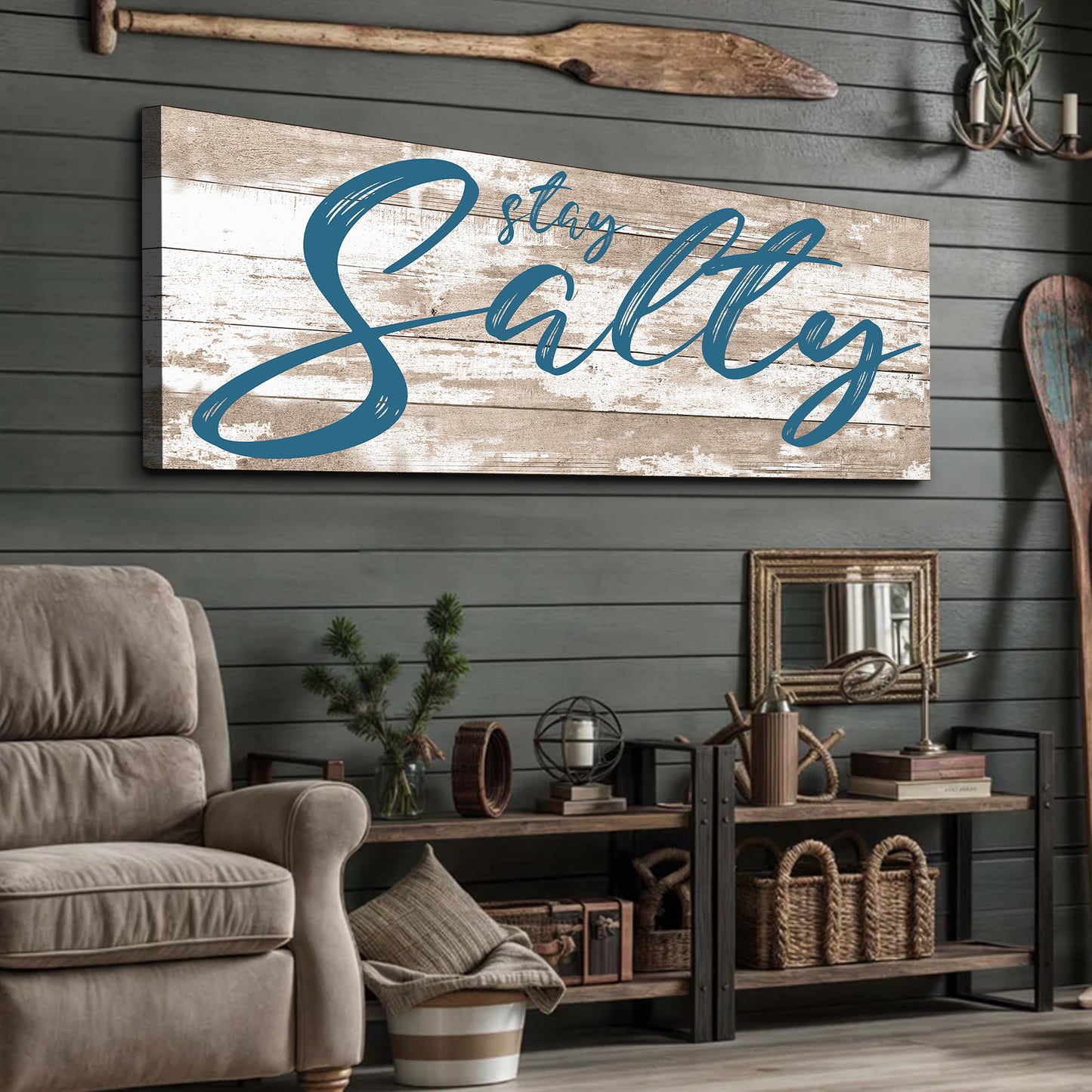 Stay Salty Coastal Sign II