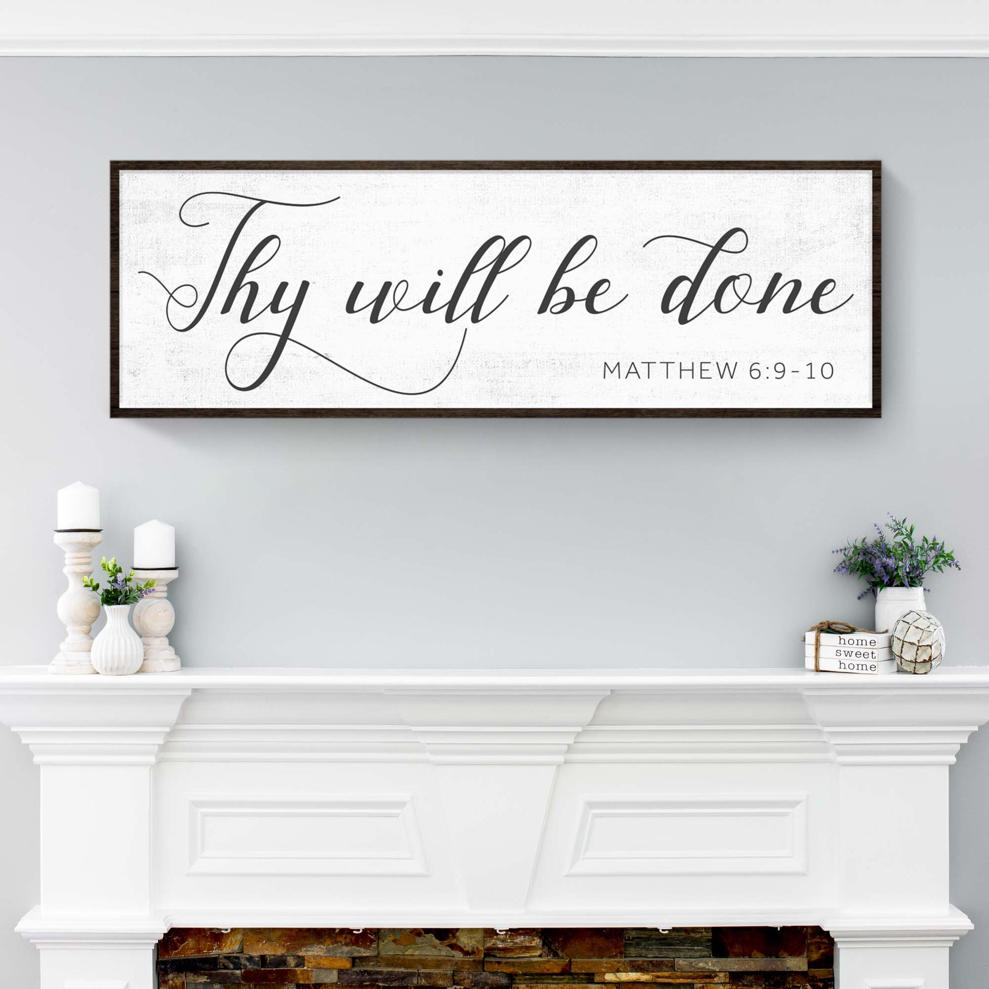 Thy Will Be Done Faith Sign IV - Image by Tailored Canvases