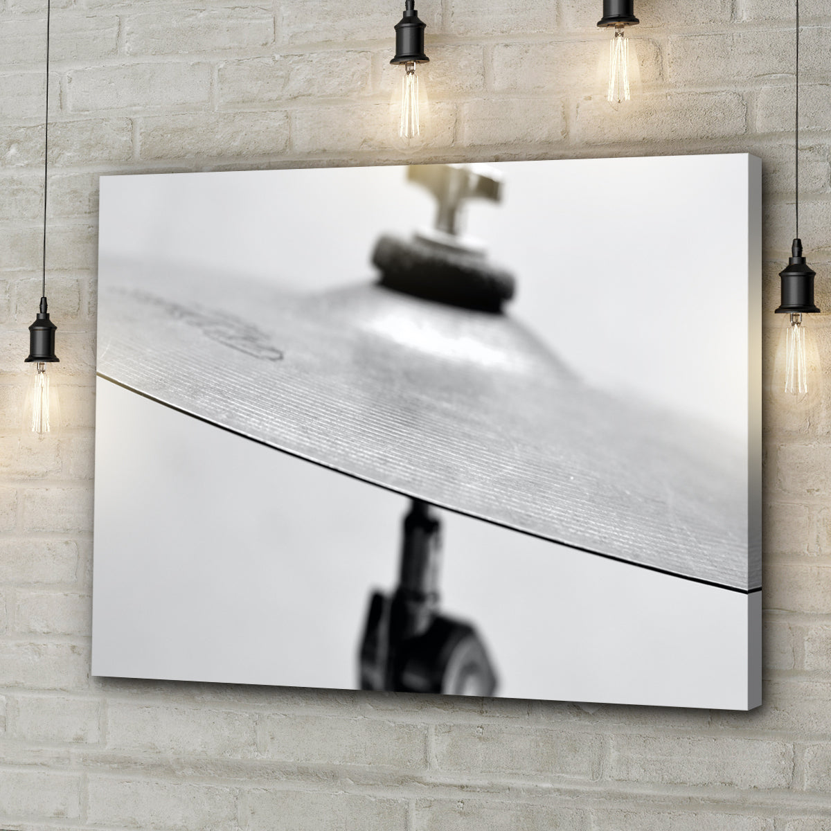 Cymbal Monochrome Canvas Wall Art - Image by Tailored Canvases