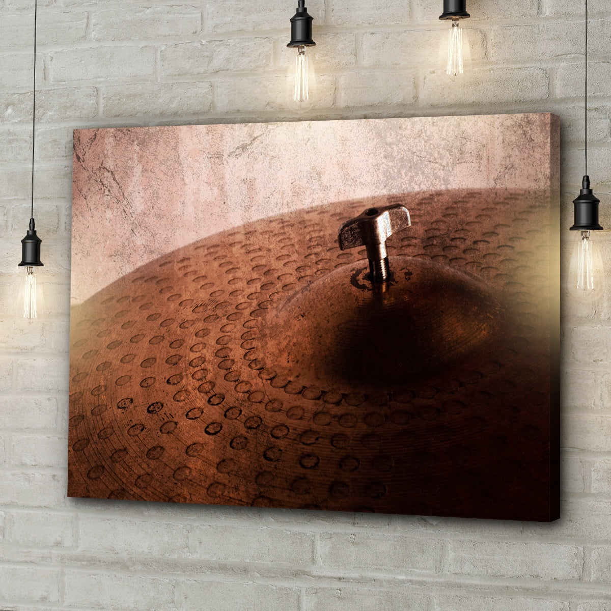 Cymbal Rustic Canvas Wall Art - Image by Tailored Canvases