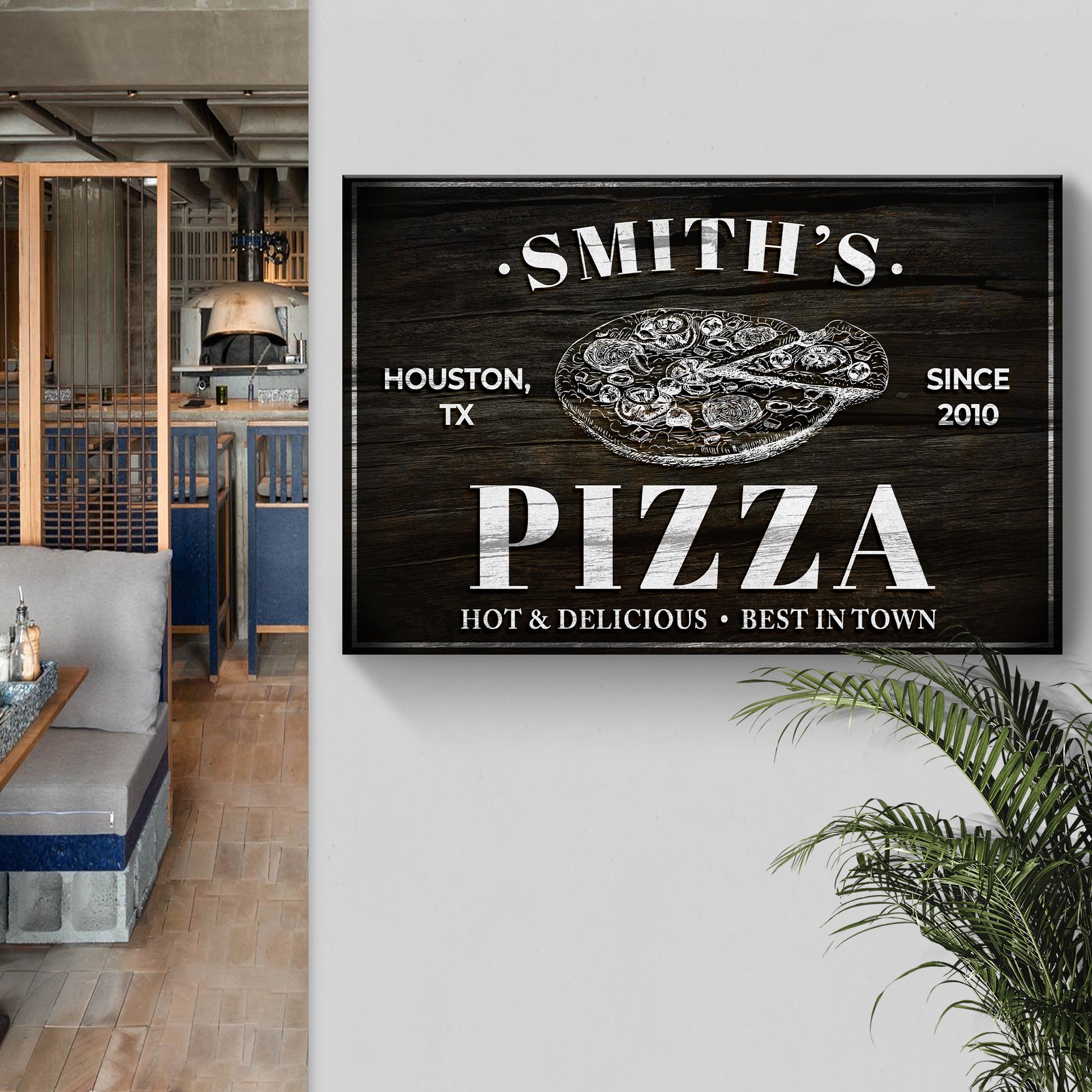 Pizza Sign Style 2 - Imaged by Tailored Canvases