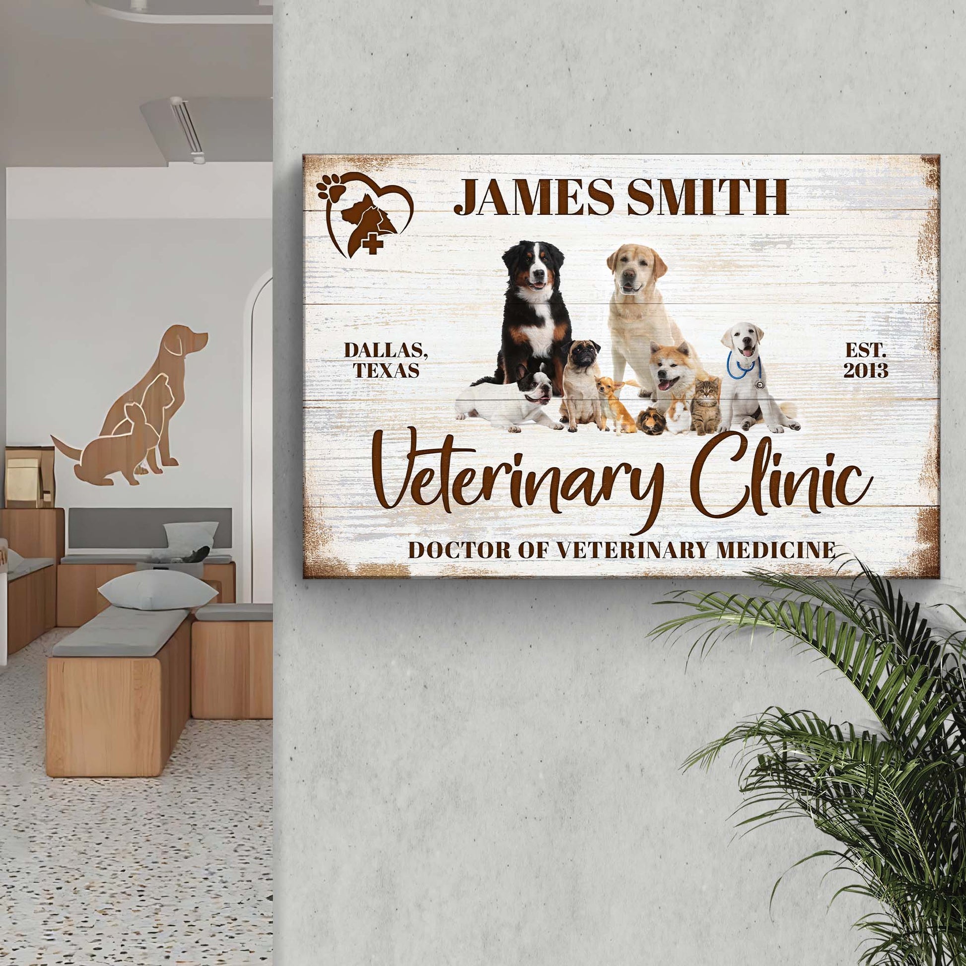 Veterinary Sign V  - Image by Tailored Canvases