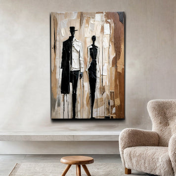 Modern Abstract Couple Wall Art