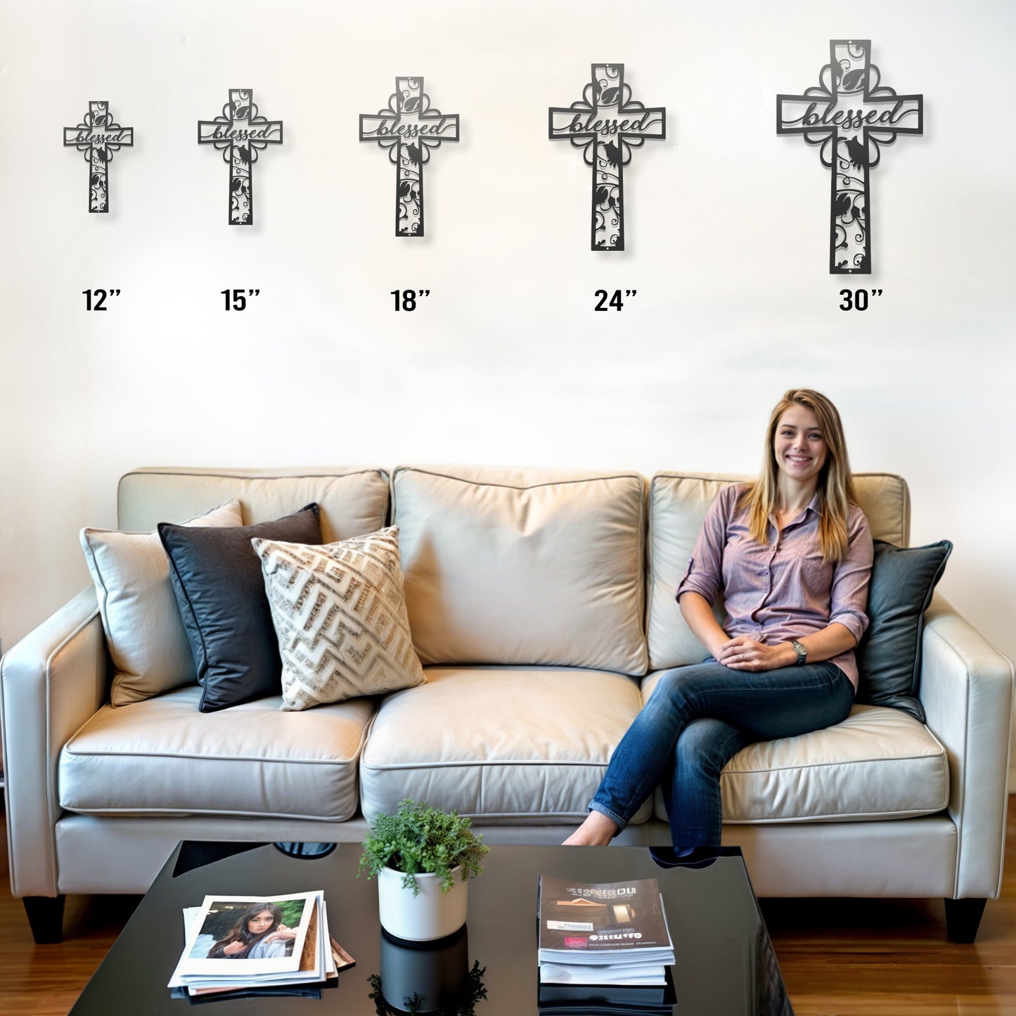 Blessed Cross - Steel Sign