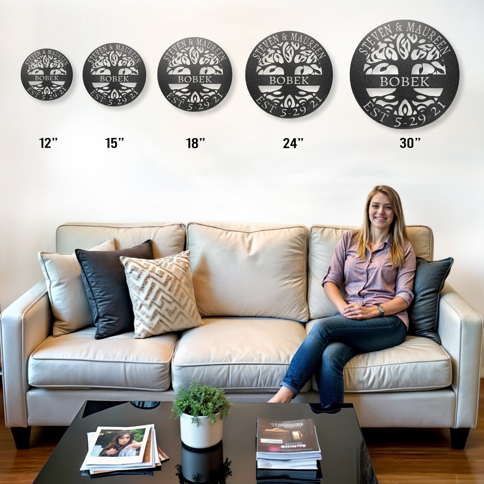 Elaborate Tree Of Life - Steel Sign