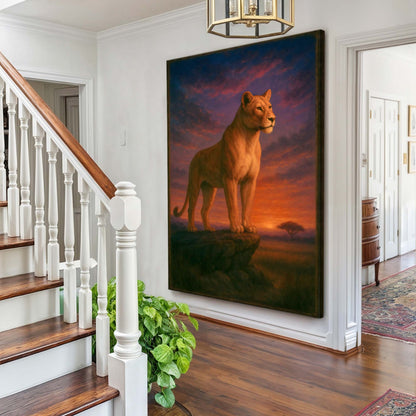 Lioness Grace in the Gloaming Wall Art