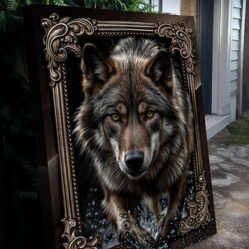 3D Wolf Wall Art II