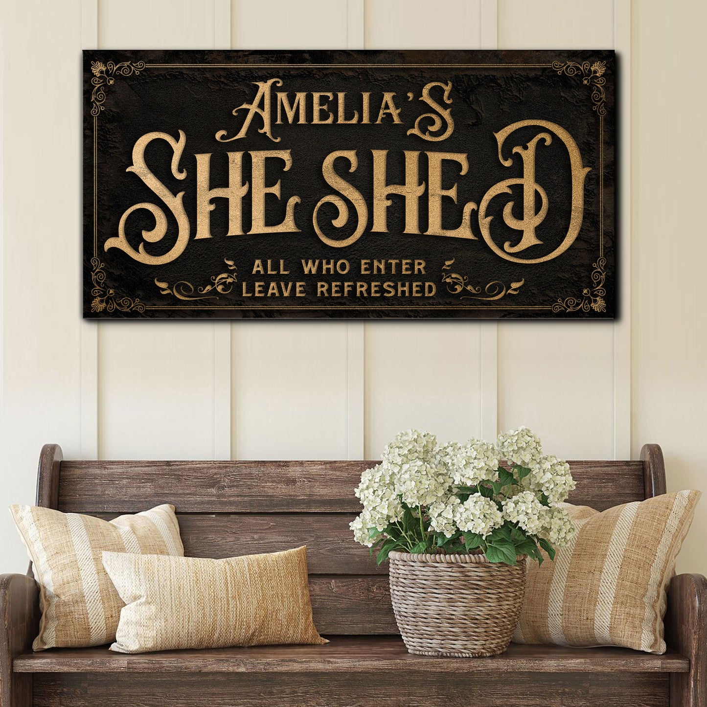 Personalized She Shed Sign II