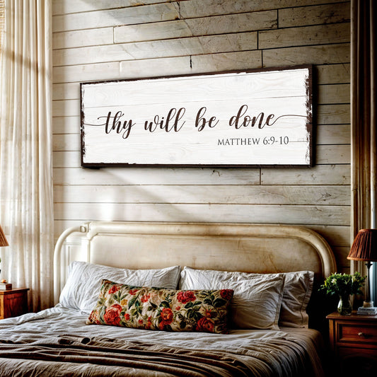 Thy Will Be Done Faith Sign II - Image by Tailored Canvases