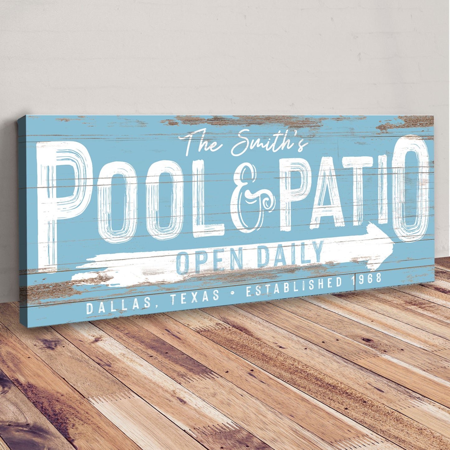 Personalized Pool And Patio Sign V