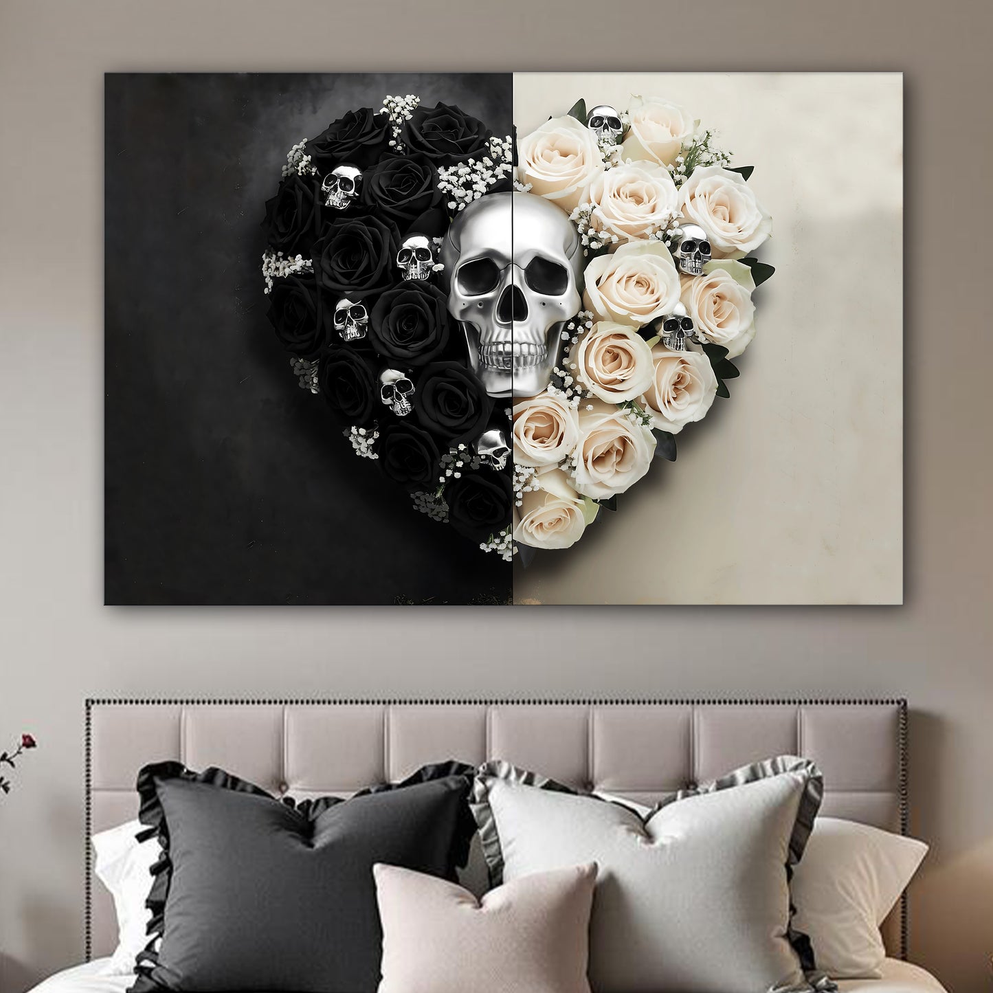 Skull and Flowers Wall Art XII