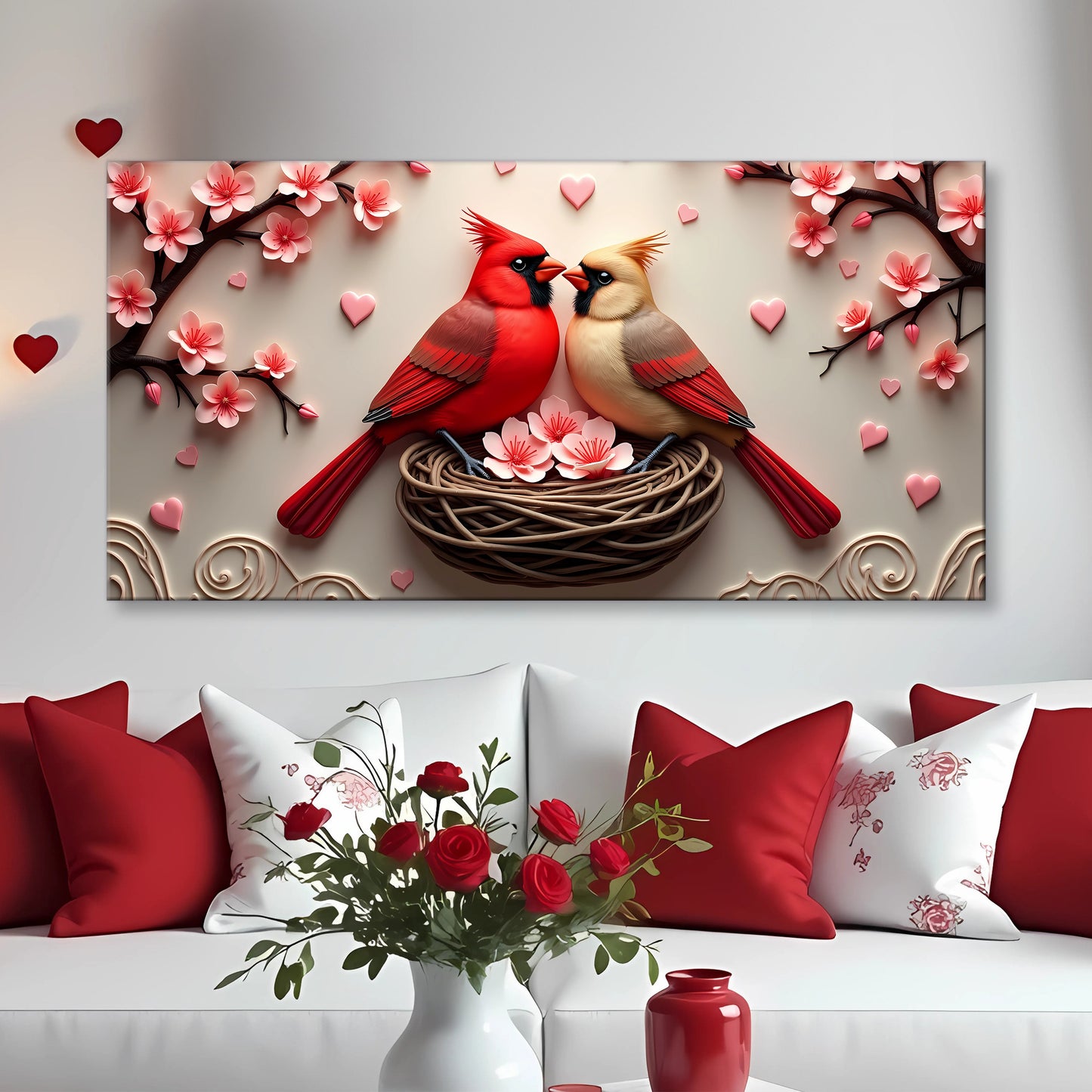 3D Cardinals Wall Art VI