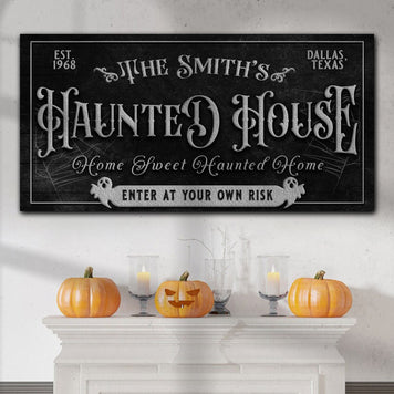 Personalized Haunted House Sign II