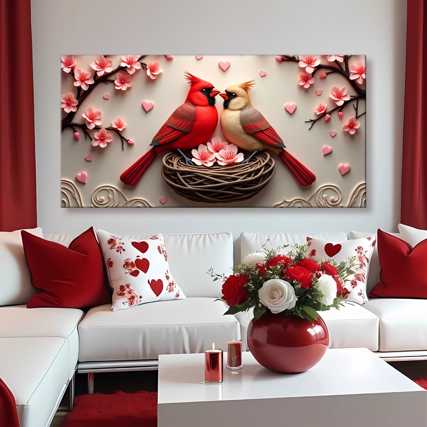 3D Cardinals Wall Art VI