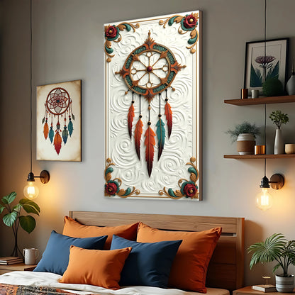 3D Whispering Feathers Wall Art III