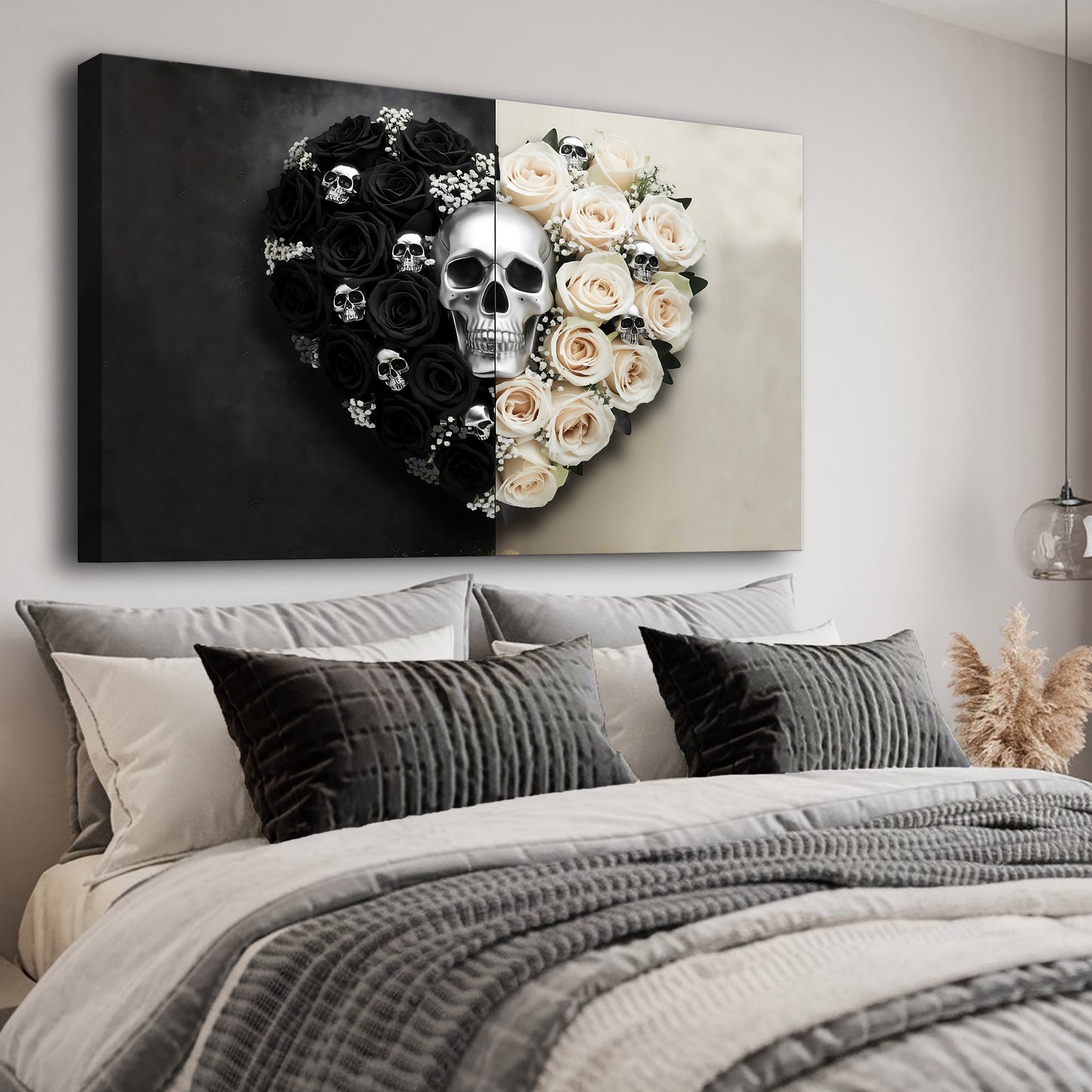 Skull and Flowers Wall Art XII