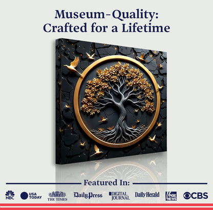 3D Celtic Tree of Life Square Wall Art