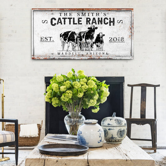 Branded Cattle Ranch Sign V Style 2 - Image by Tailored Canvases
