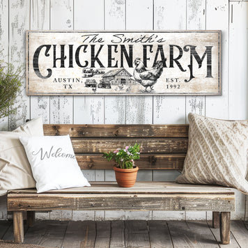 Chicken Farm Farmhouse Sign II