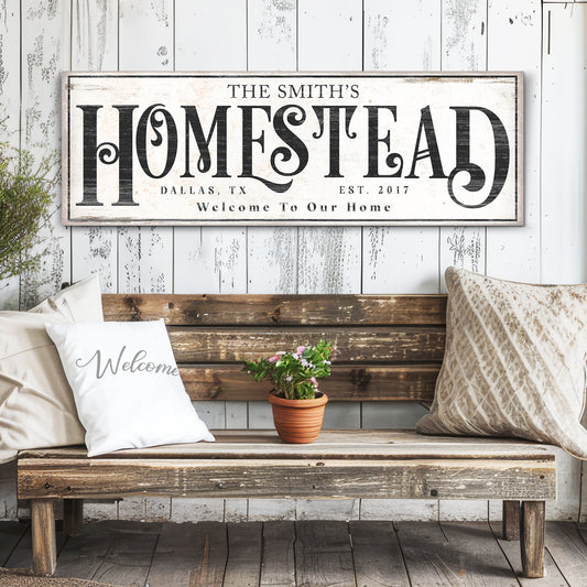 Vintage Homestead Sign III