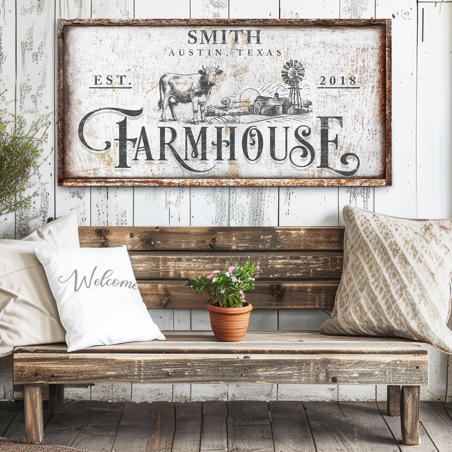 Rustic Vintage Farmhouse Sign II