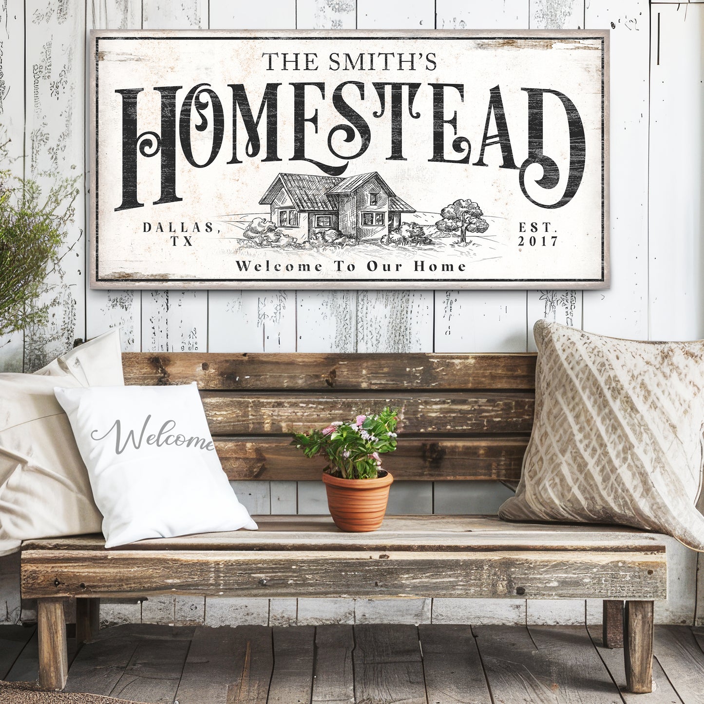 Vintage Homestead Sign II