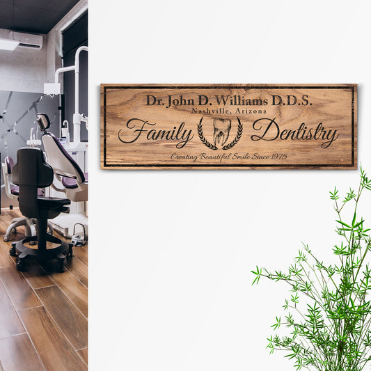 Dentist Sign VIII Style 2 - Image by Tailored Canvases