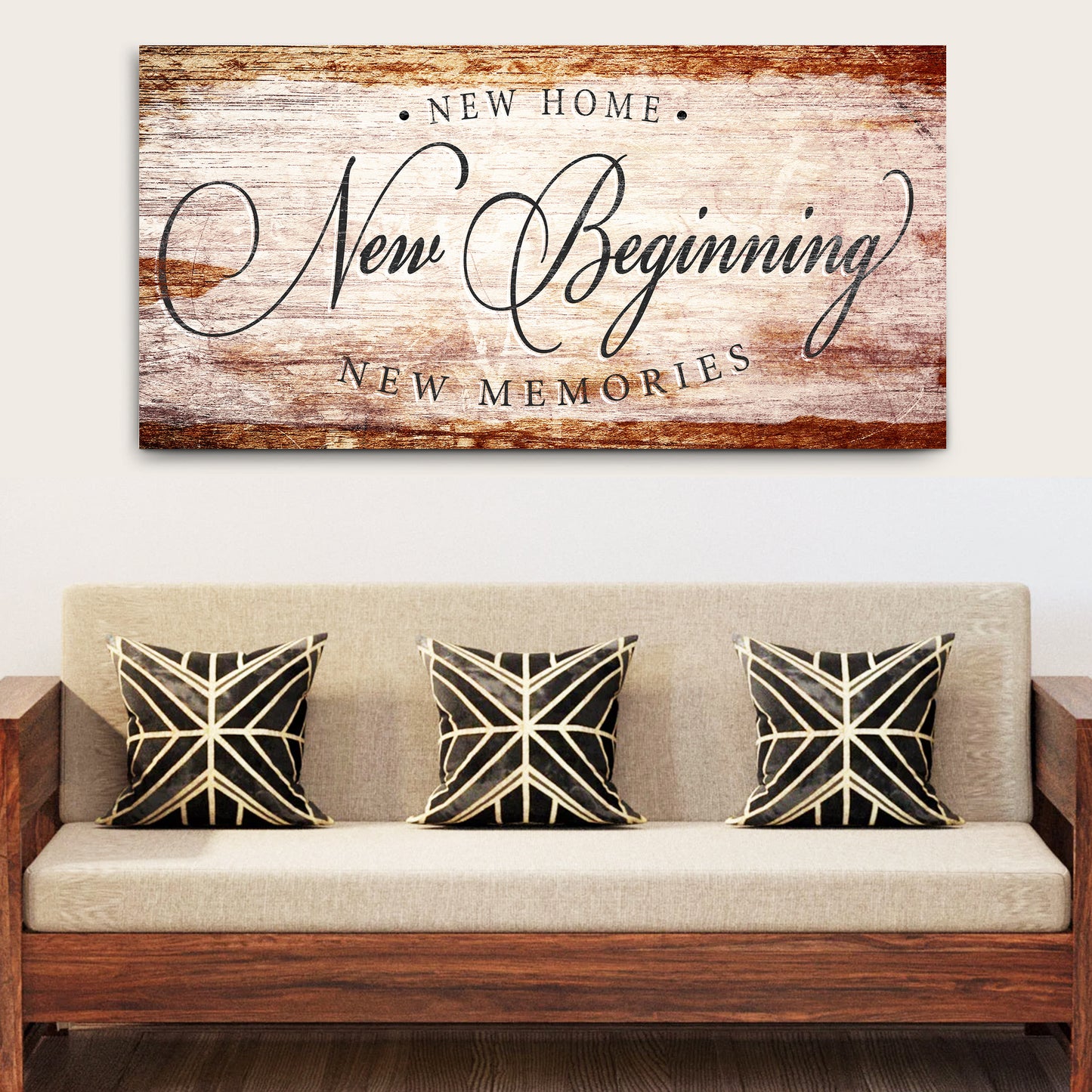 New Home New Beginning New Memories Sign IV