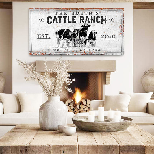 Branded Cattle Ranch Sign V - Image by Tailored Canvases