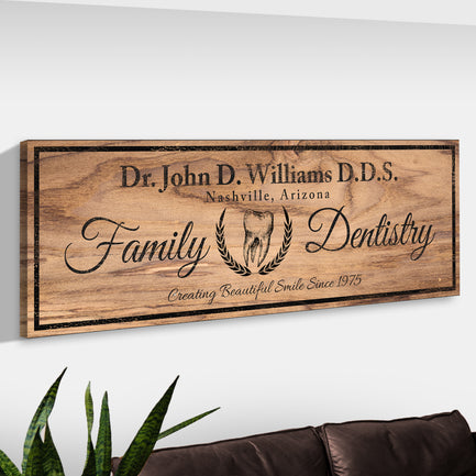 Dentist Sign VIII  - Image by Tailored Canvases