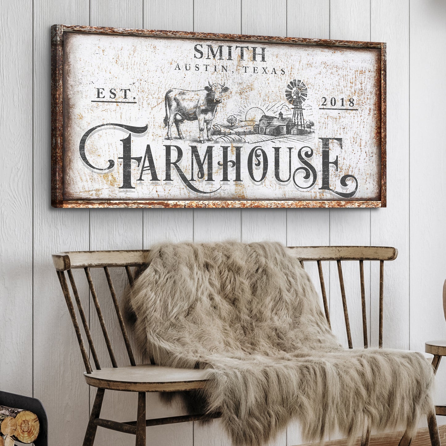 Rustic Vintage Farmhouse Sign II